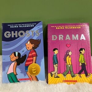 Ghosts and Drama Books by Raina Telgemeier
